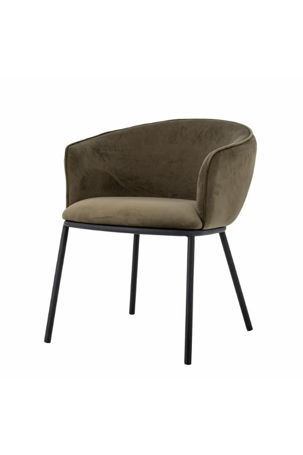 Bloomingville Cortone Dining Chair, Green, Recycled Polyester