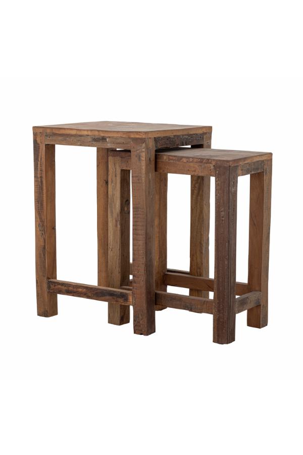 Creative Collection Galen Side Table, Brown, Reclaimed Wood