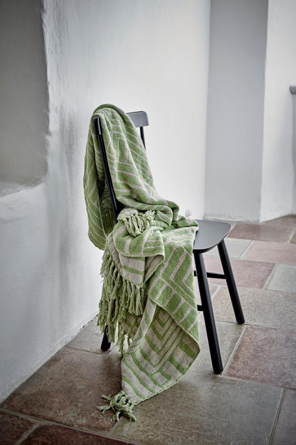 Creative Collection Velva Throw, Green, Recycled Cotton