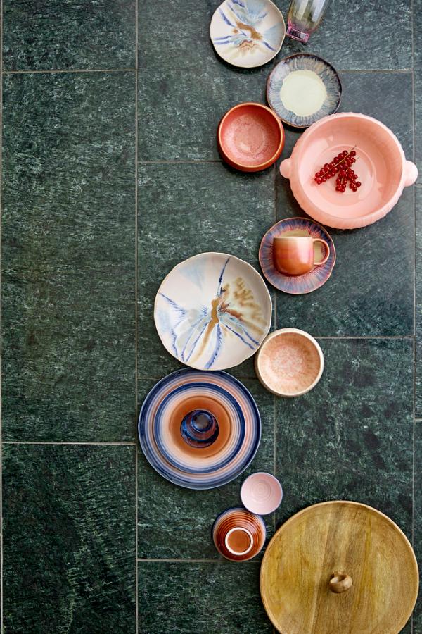 Bloomingville Lalie Bowl, Rose, Glass