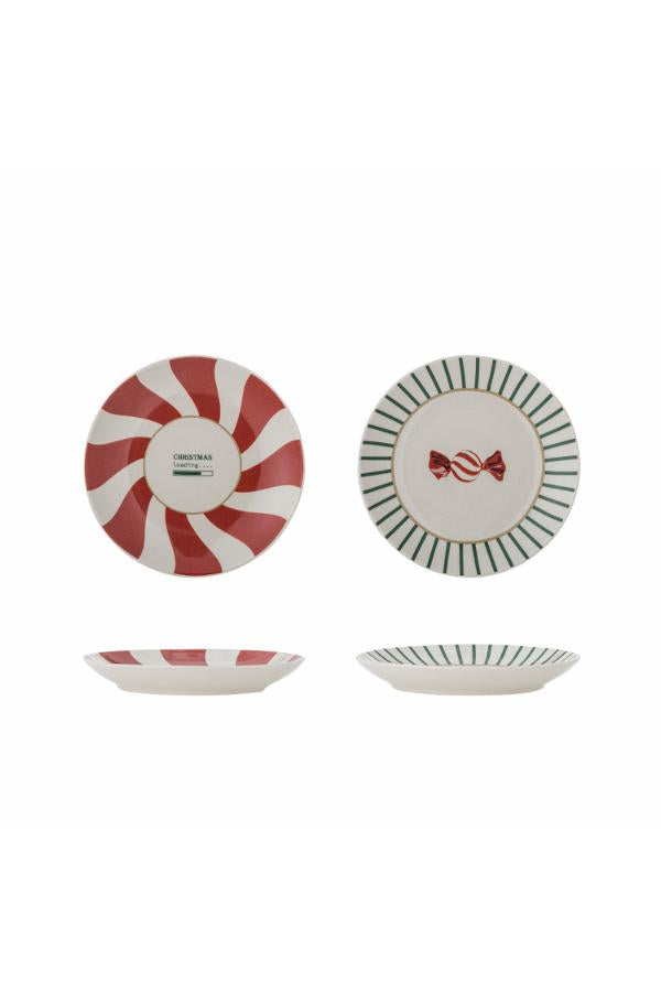 Bloomingville Yule Plate, Multi, Stoneware