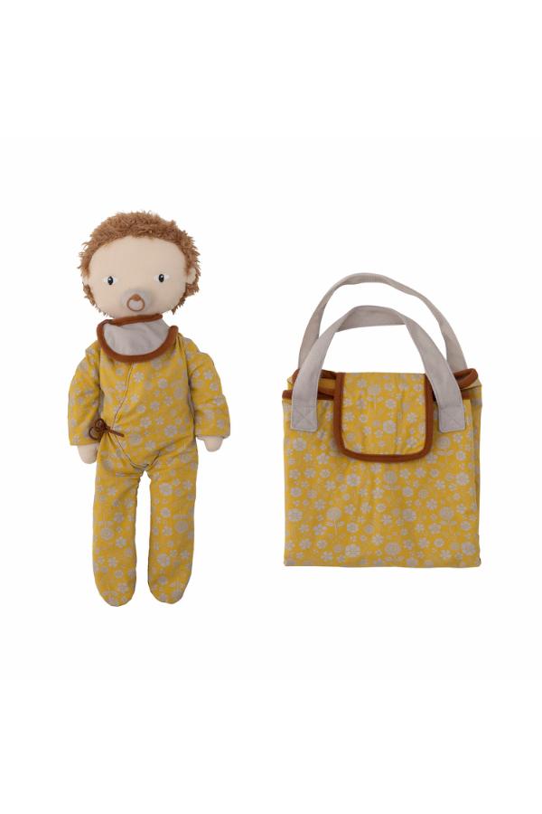 Bloomingville Mini Nalle Doll, Brown, Cotton