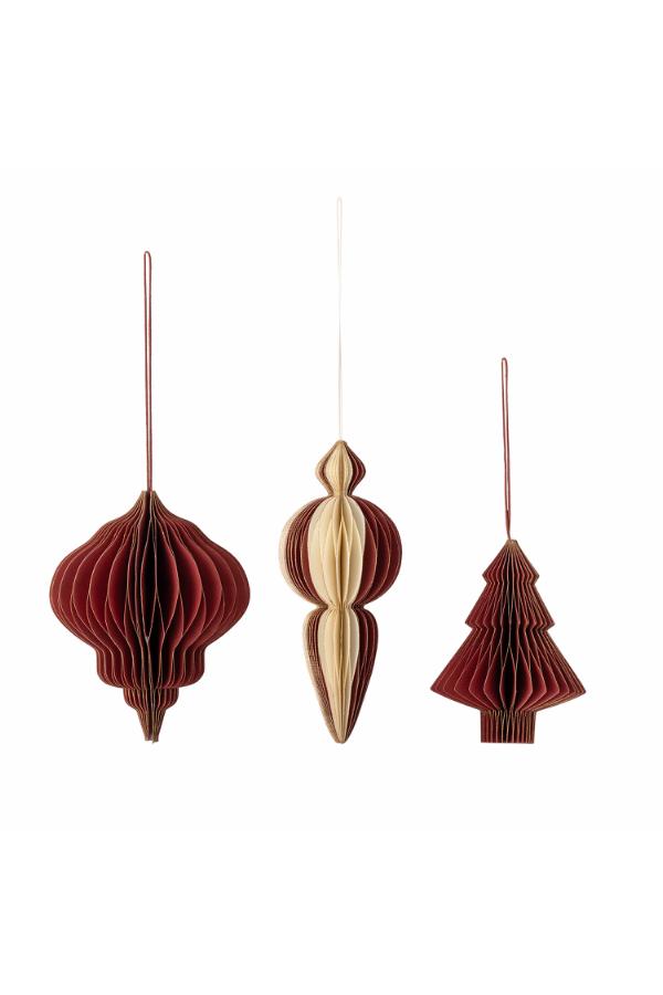 Bloomingville Tinkle Ornament, Red, FSC®Mix, Paper