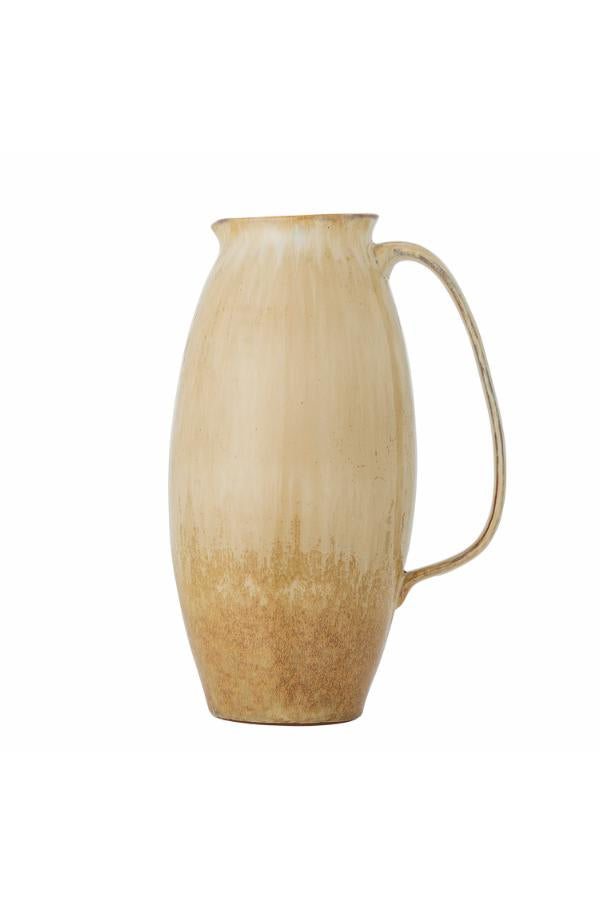 Bloomingville Saskia Deco Vase, Nature, Stoneware