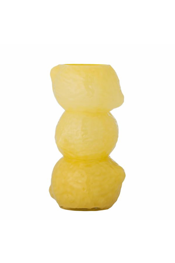 Creative Collection Limone Vase, Yellow, Glass