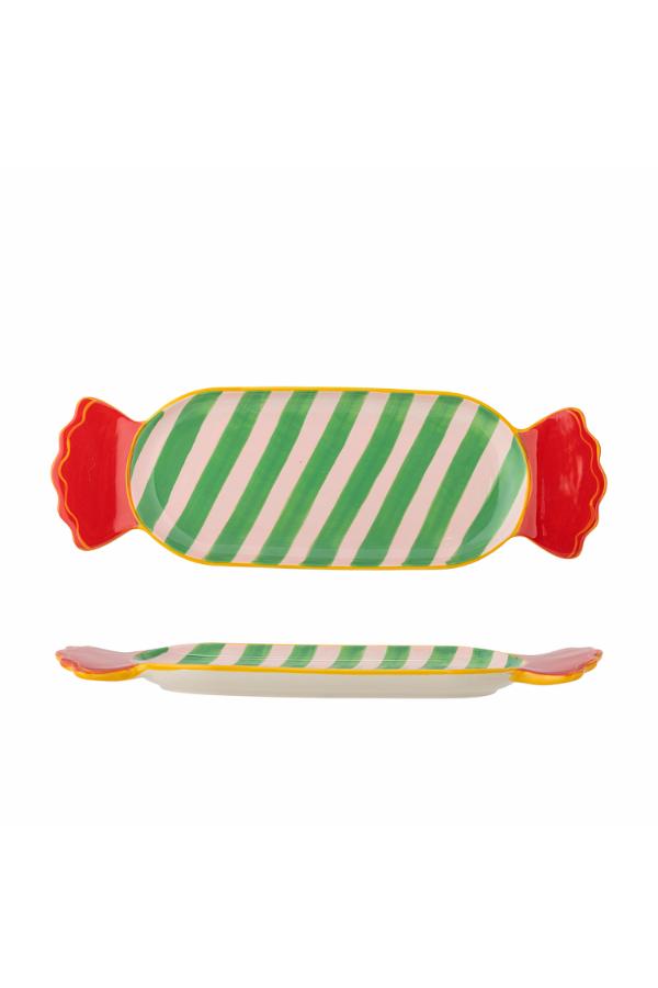 Bloomingville Caramella Serving Plate, Multi, Stoneware