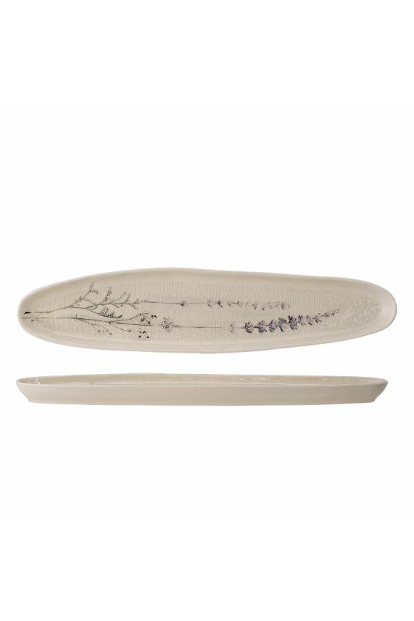 Bloomingville Bea Serving Plate, Nature, Stoneware
