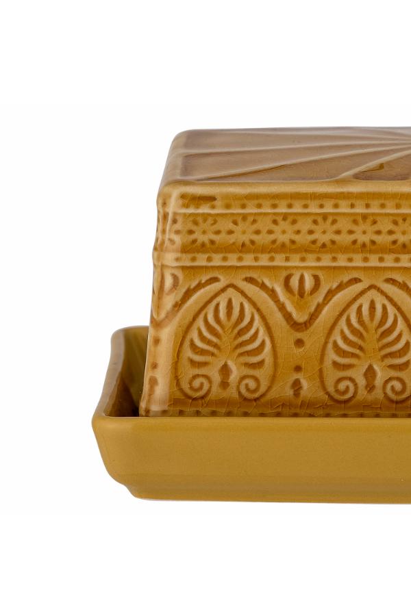 Bloomingville Rani Butter Box, Yellow, Stoneware