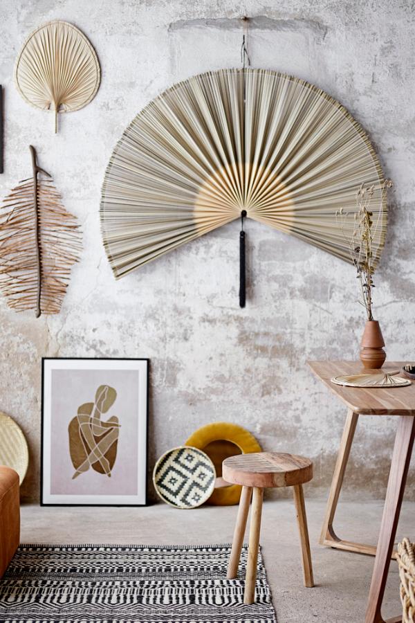 Bloomingville Jaime Wall Decor, Black, Bamboo