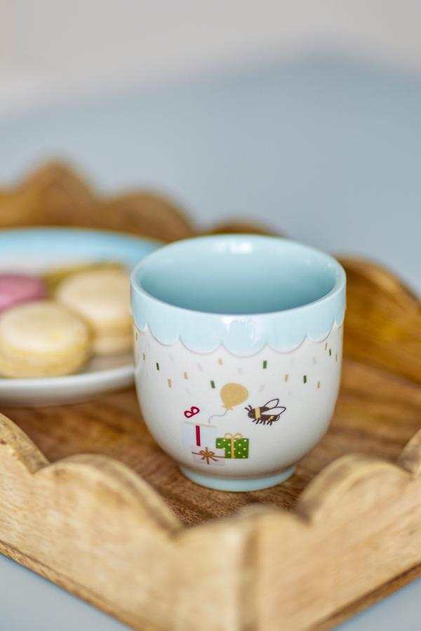 Bloomingville Mini Celebrate Cup, Blue, Stoneware