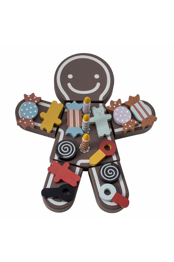 Bloomingville Mini Tala Play Set, Food, Brown, MDF