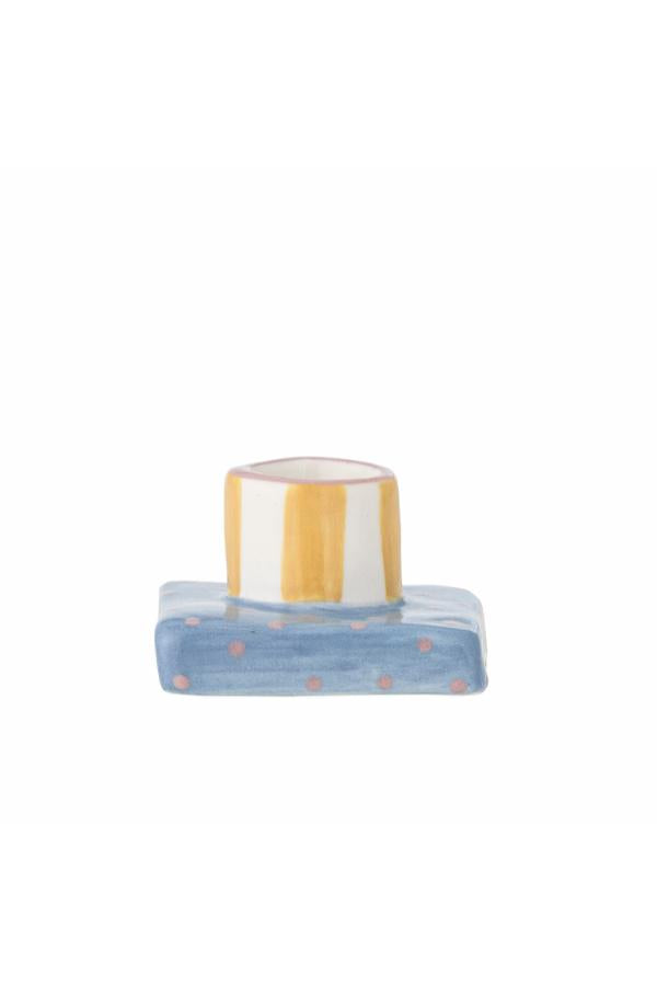 Bloomingville Tacana Candle Holder, Multi, Stoneware
