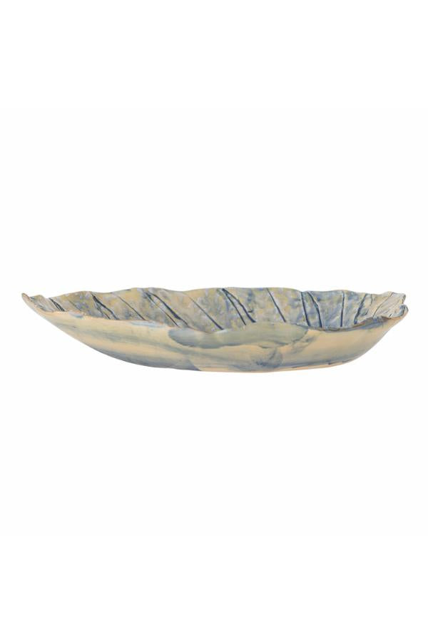 Creative Collection Rowan Serving Plate, Blue, Stoneware