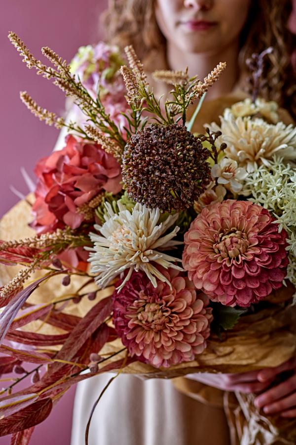 Bloomingville Allium Stem, White, Artificial Flowers