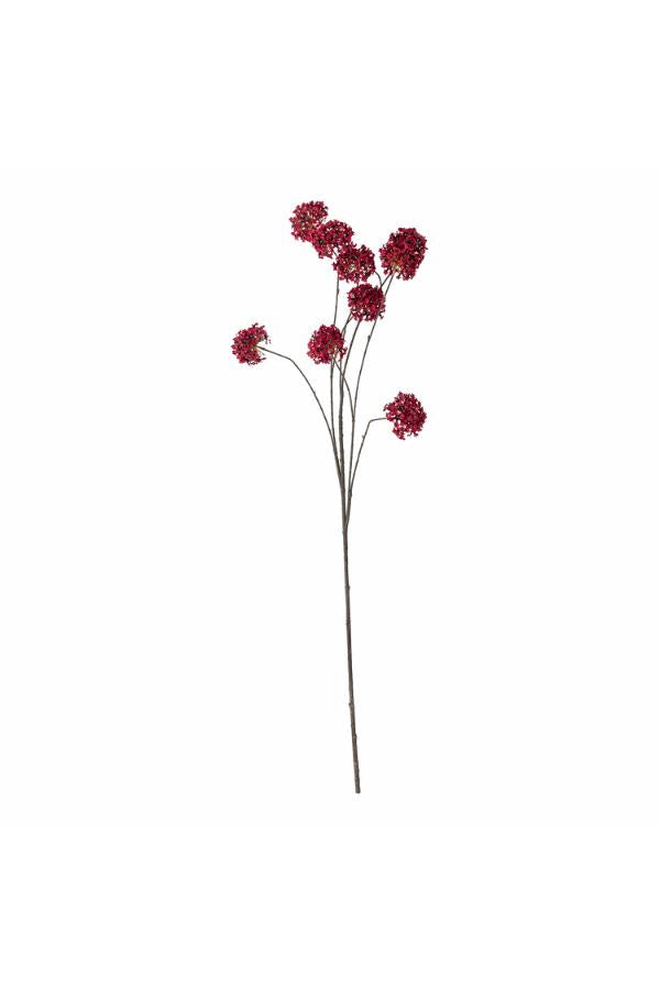 Bloomingville Hydrangea Stem, Red, Artificial Flowers