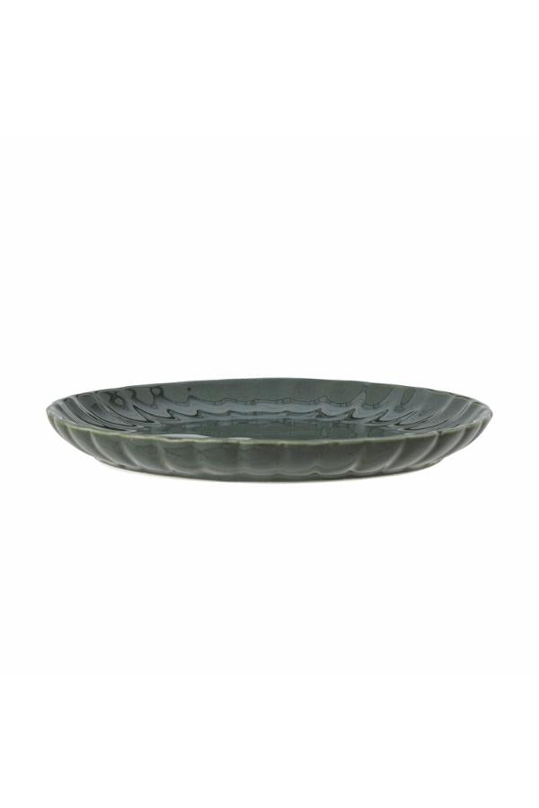 Bloomingville Latina Plate, Green, Stoneware