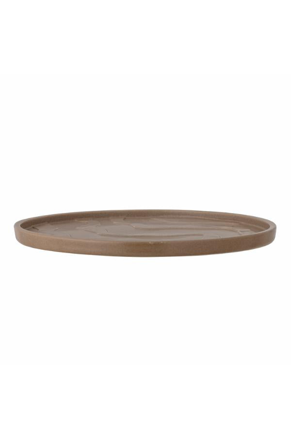Bloomingville Noria Tray, Brown, Stoneware