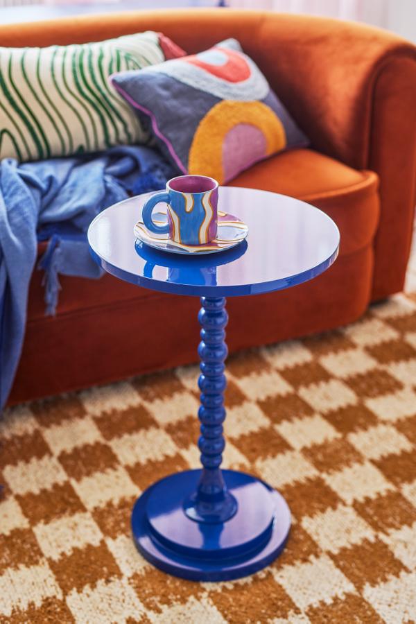 Bloomingville Ellar Side Table, Blue, FSC®100%, MDF