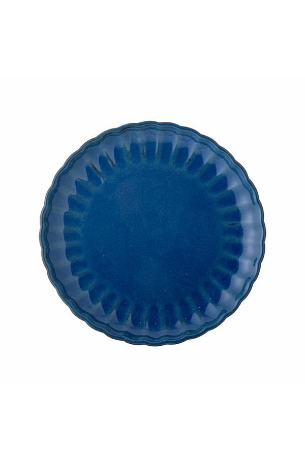 Bloomingville Latina Plate, Blue, Stoneware