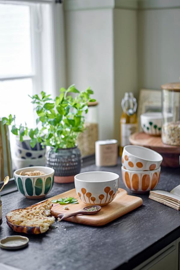 Creative Collection Linora Bowl, Green, Stoneware