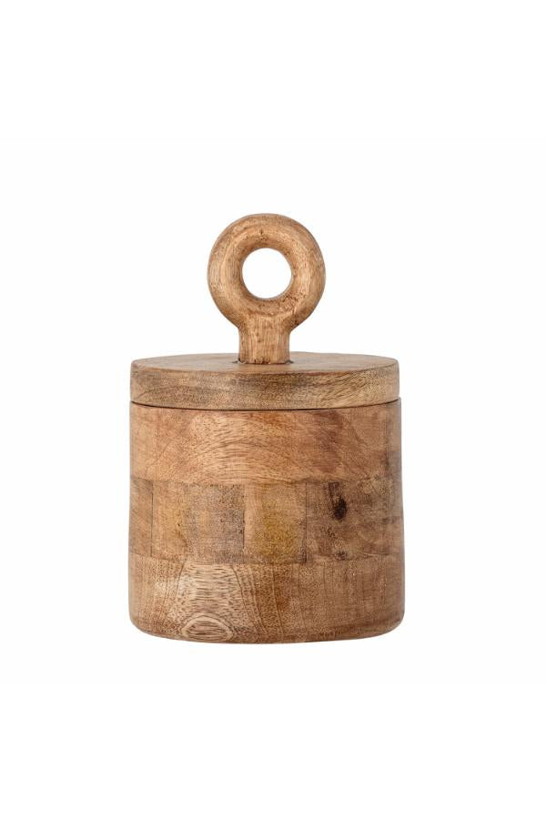 Bloomingville Nonnie Jar w/Lid, Nature, FSC®100%, Mango