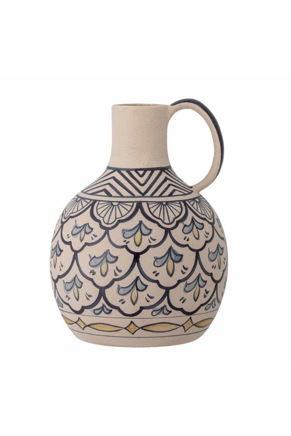 Bloomingville Nadya Vase, Blue, Stoneware