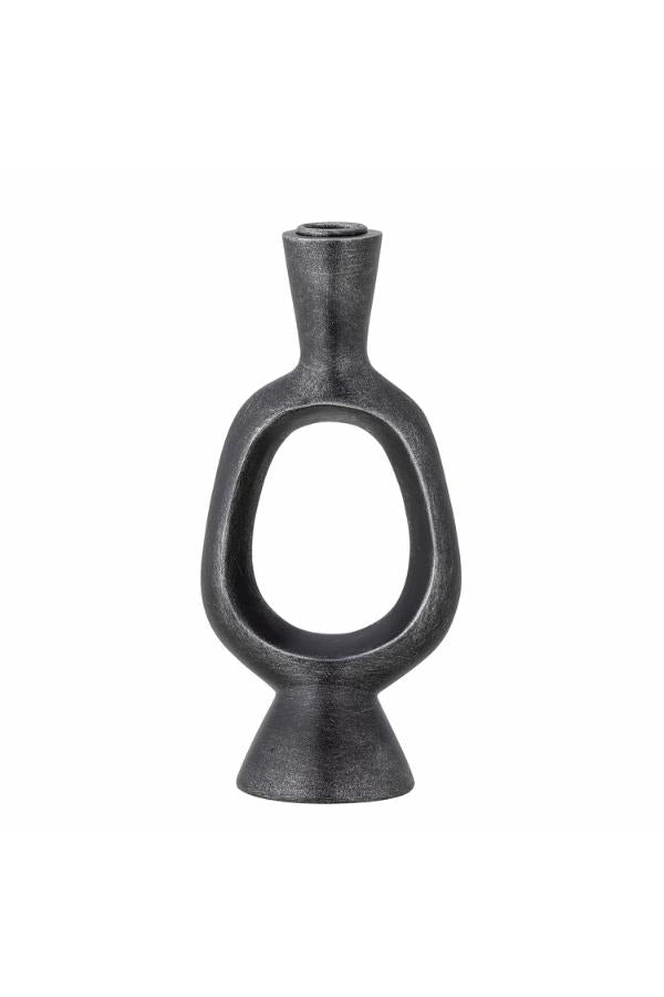 Bloomingville Bijan Candle Holder, Black, Polyresin