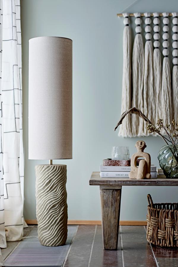 Bloomingville Payah Floor Lamp, Nature, Stoneware