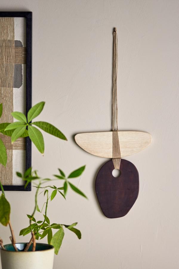 Bloomingville Yoki Wall Decor, Brown, Oak