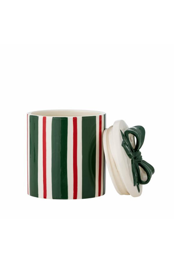 Bloomingville Marnia Jar w/Lid, Green, Stoneware