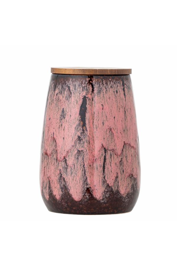 Creative Collection Rayen Jar w/Lid, Rose, Stoneware