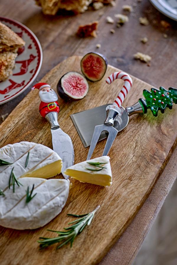 Bloomingville Misa Cheese Utensil, Red, Glass