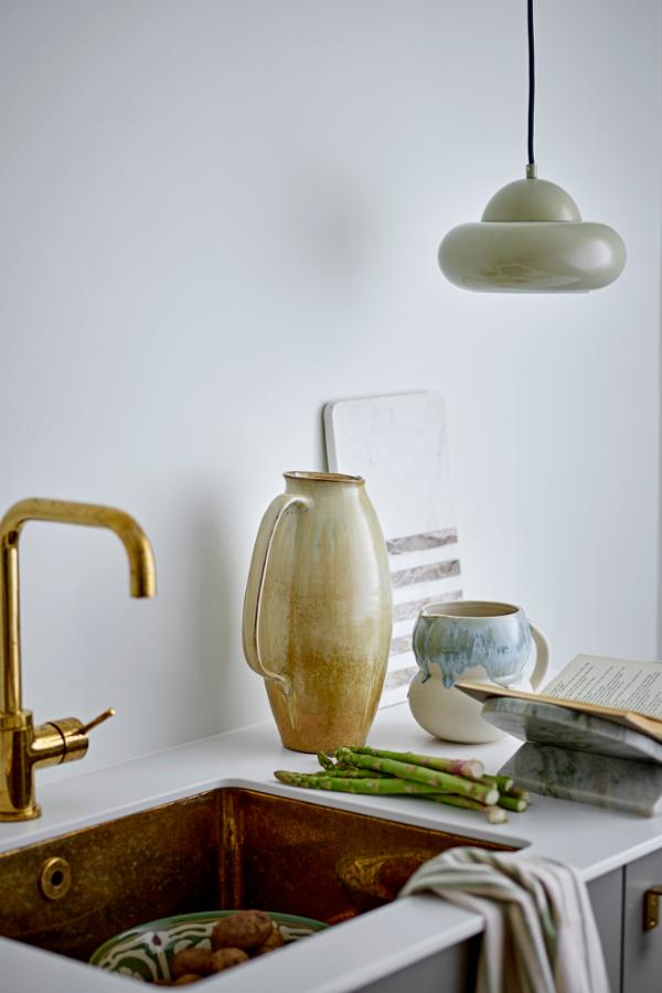Bloomingville Saskia Deco Vase, Nature, Stoneware