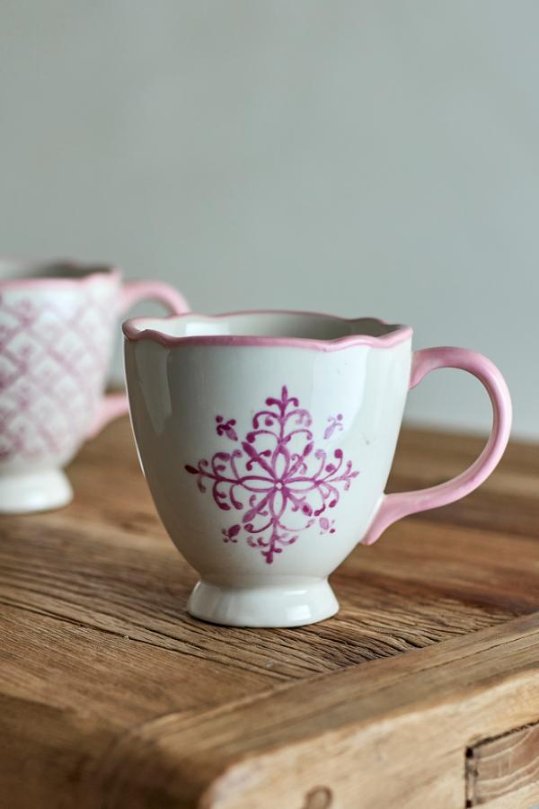 Bloomingville Wonderland Mug, Rose, Stoneware