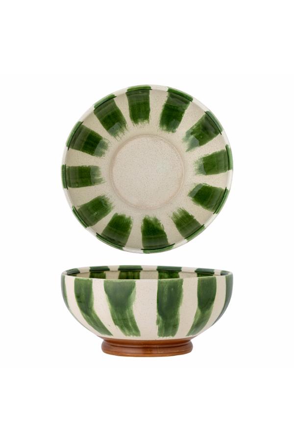 Creative Collection Shakti Bowl, Green, Stoneware