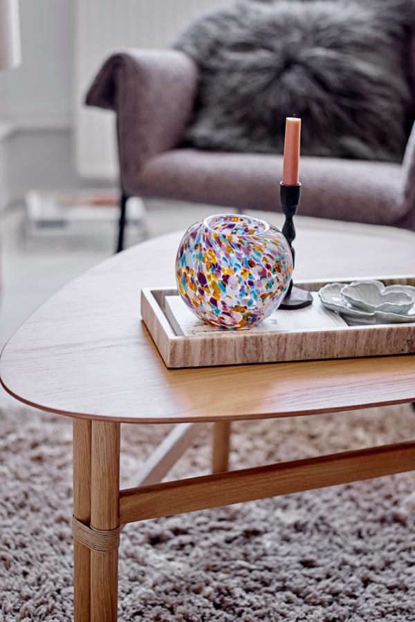 Bloomingville Majsa Tray, Brown, Marble