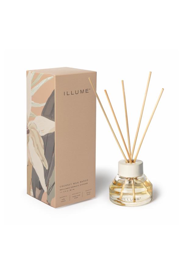 Illume Coconut Milk Mango Scent Diffuser, Rose,
