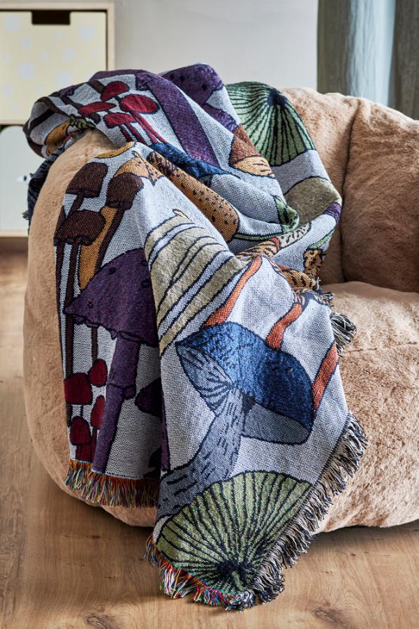 Bloomingville Mini Sonam Throw, Multi, Recycled Cotton