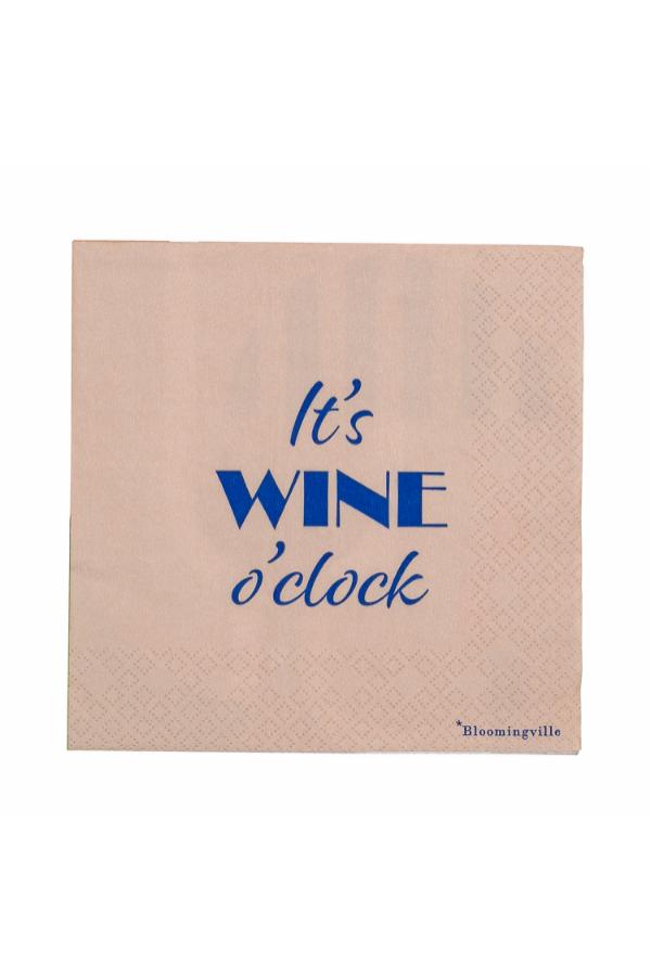 Bloomingville Wine Napkin, Blue, FSC®Mix, Paper