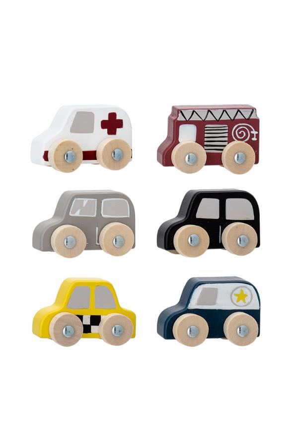 Bloomingville Mini Avin Toy Car, Multi, FSC®100%, MDF