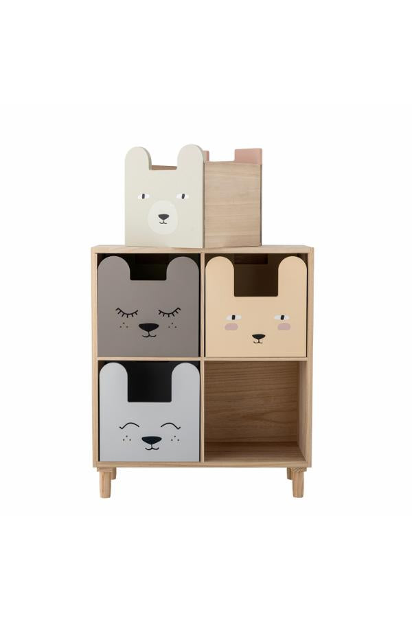 Bloomingville Mini Calle Bookcase w/Drawers, Multi, Paulownia