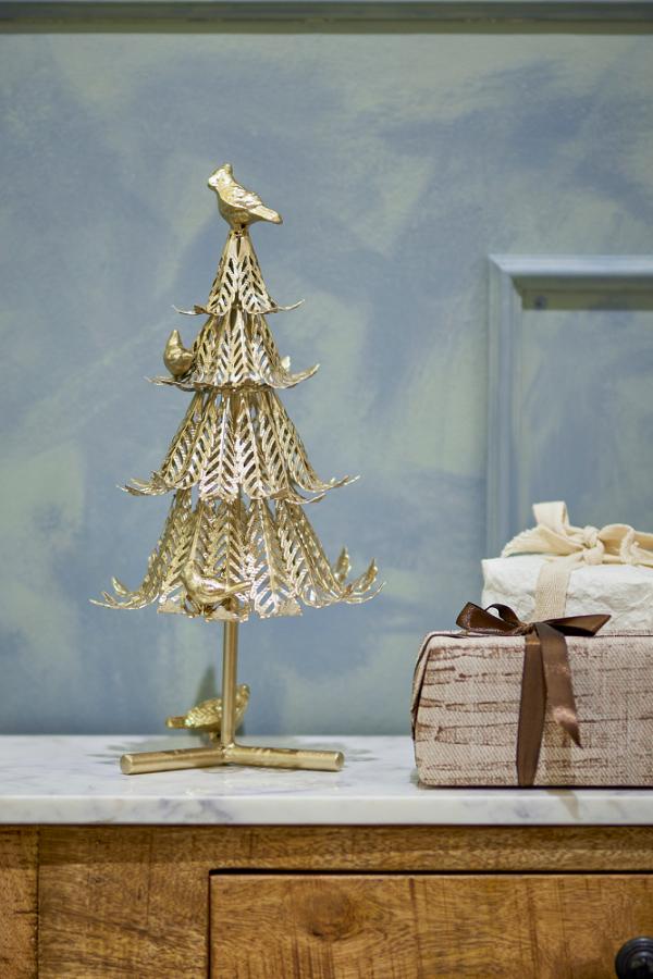 Bloomingville Kiruna Deco Tree, Gold, Metal