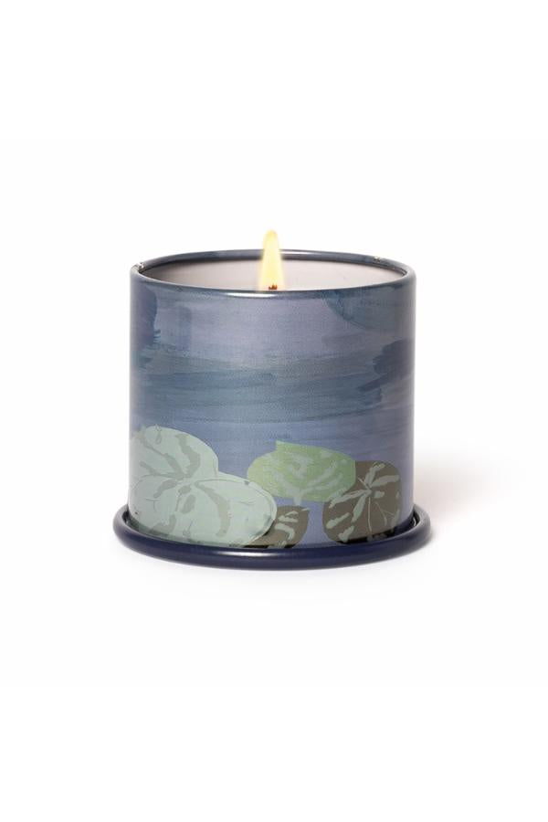 Illume Hidden Lake Demi Vanity Tin Candle, Blue,