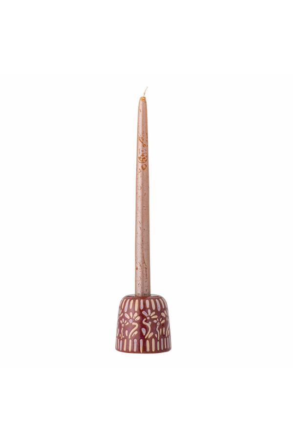 Bloomingville Samsin Candle Holder, Purple, Stoneware