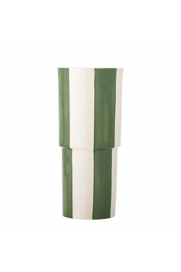 Bloomingville Floki Vase, Green, Stoneware