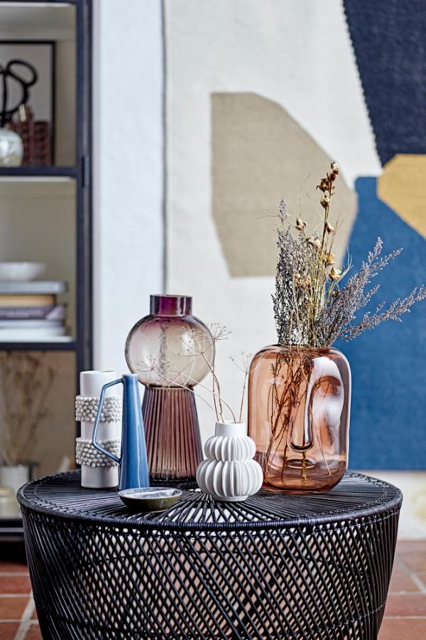 Bloomingville Halfdan Vase, White, Stoneware