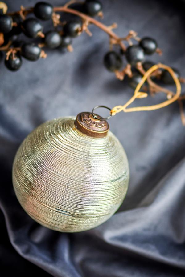 Bloomingville Nitin Ornament, Gold, Glass