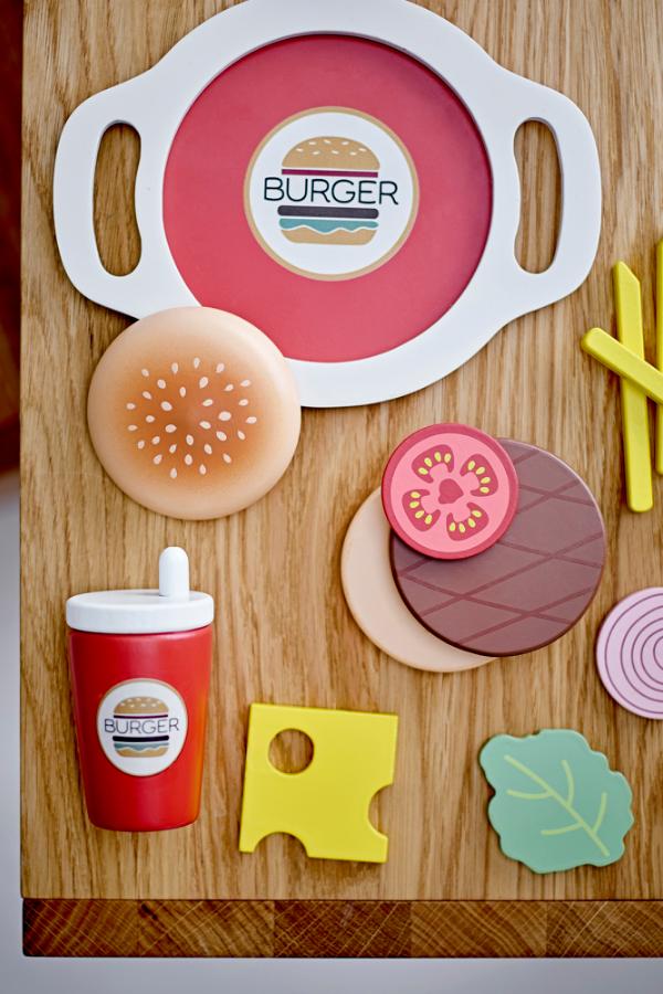 Bloomingville Mini Jools Play Set, Food, Brown, FSC®100%, MDF