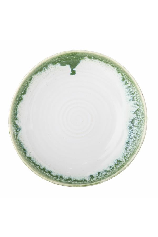 Creative Collection Prim Serving Plate, Green, Stoneware