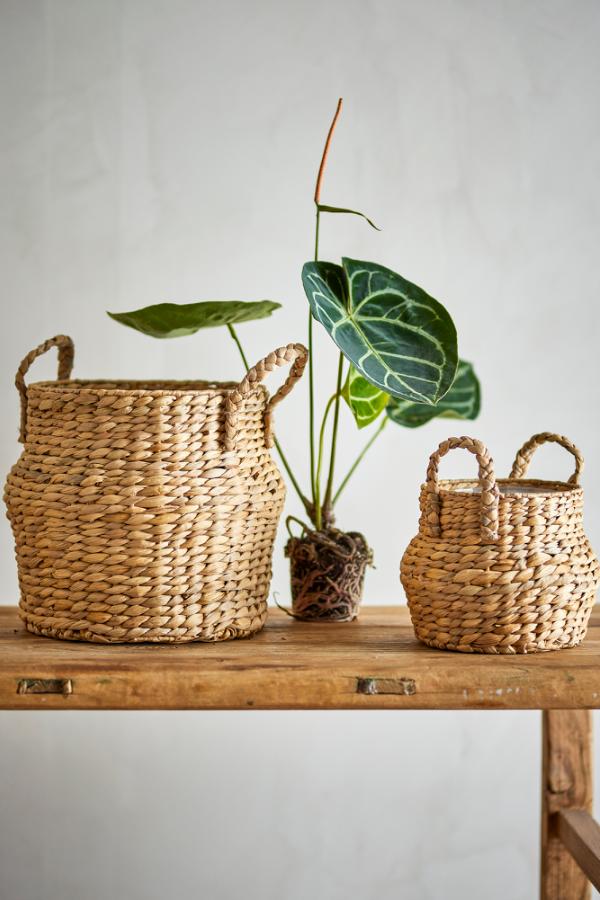 Bloomingville Bjorn Basket, Nature, Water Hyacinth